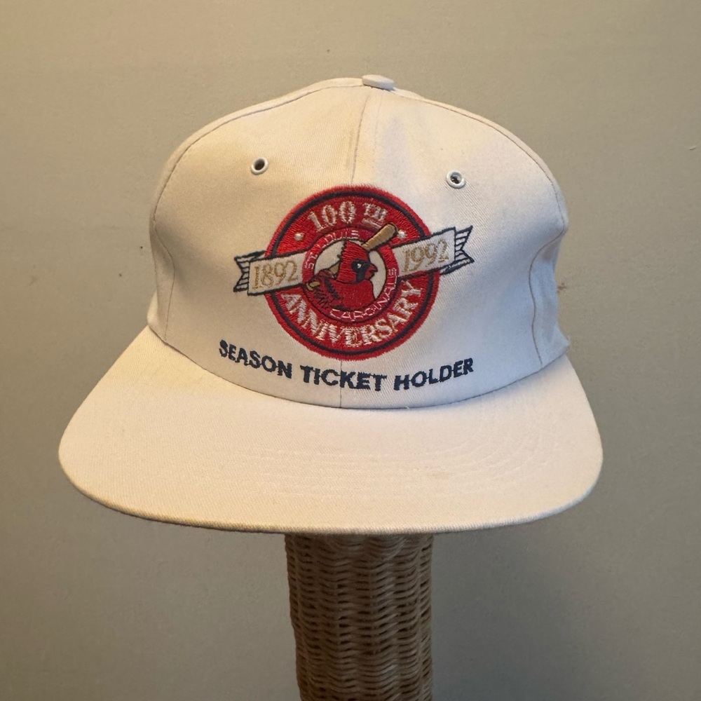 White 100th Anniversary Baseball Cap